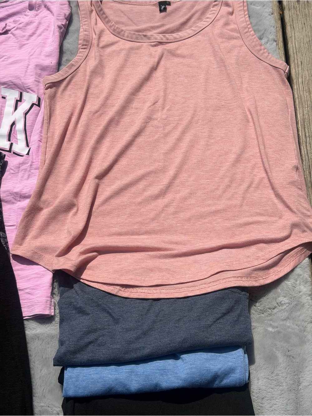 PINK Victoria's Secret Girls' Pink & Black Graphic Tank Top Bundle - Picture 5 of 6